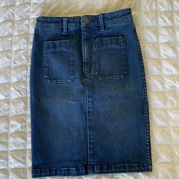 ROLLA'S Blue Denim Skirt - Picture 1 of 7